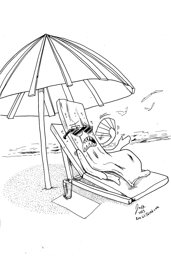 Bacon Summer Line art