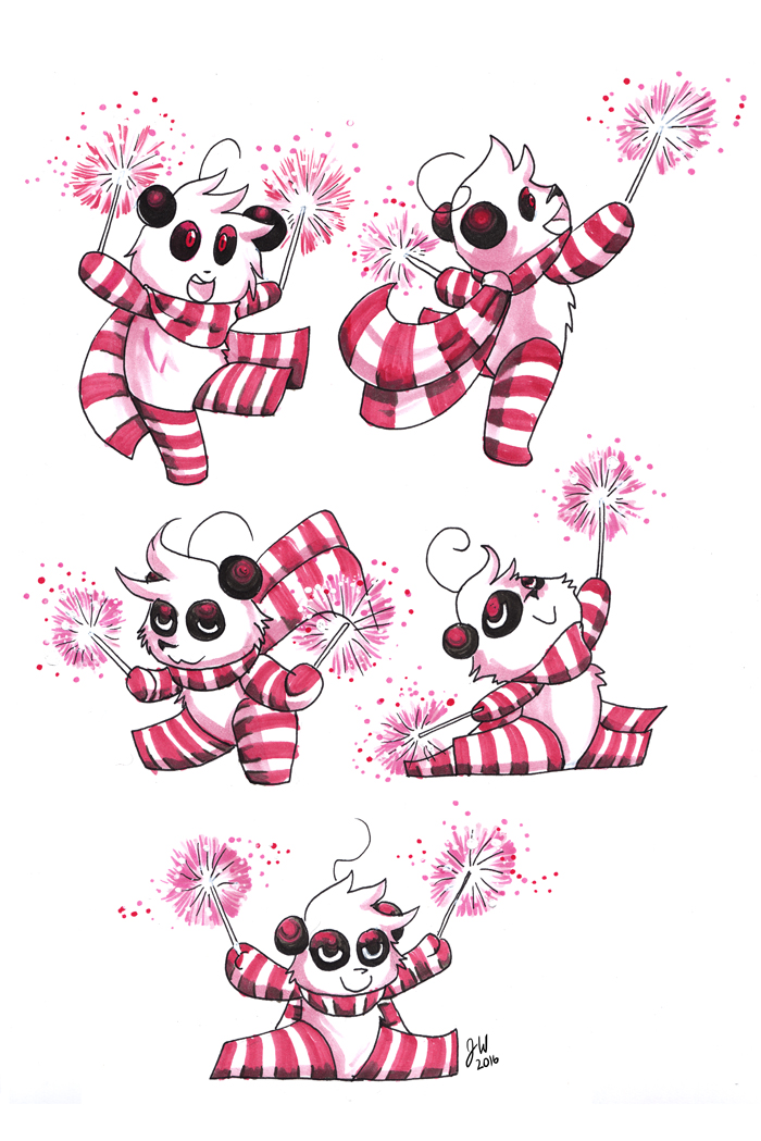 Fireworks doodles